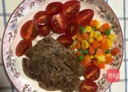 Illustration of how to make fat-reduced steak 3