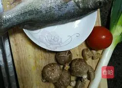 Illustration of steamed sea bass 1