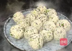 Illustration of how to make black rice tofu balls 6