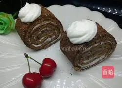 Black Forest Cake Roll Recipe Illustration 17