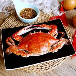 Steamed swimming crab