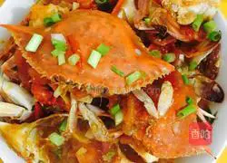 Illustration of how to make swimming crab with tomato sauce 9