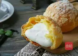 Illustration of how to make vanilla crispy puffs 13