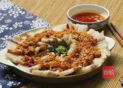 One and a half meals‖ Illustration of how to make white meat with garlic paste 8