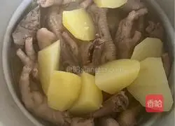 Illustration of how to make shrimp and chicken feet stew 5