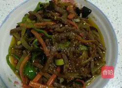 Illustration of how to make fish-flavored shredded pork (halal) 5