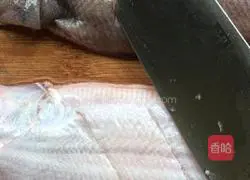 Steamed tongue sole with pickled vegetable juice Illustration of how to do it 3