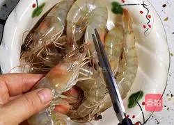 Garlic vermicelli with steamed shrimps Practice illustration 2