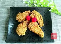 Illustration of how to make oatmeal fried chicken wings 10