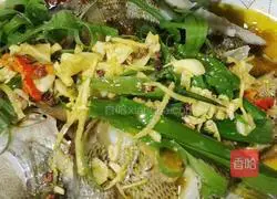 Illustration of how to make steamed sea bass 9