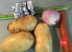 Illustration of three-color mashed potatoes 1