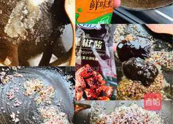 Illustration of how to make black pepper sirloin steak with chicken sauce and mashed potatoes and fresh vegetable and fruit salad 11