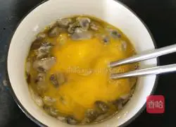 Illustration of how to make scrambled eggs with oysters 4