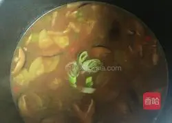 Illustration of a simple recipe for Korean soybean paste soup 6