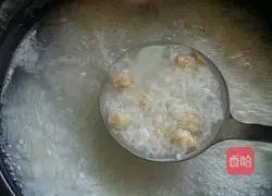 Illustration of how to make raw seafood porridge 4