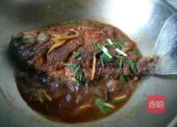 Illustration of braised fish recipe 8