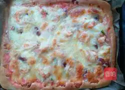 Illustration of how to make shrimp pizza 11