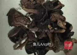 Illustration of how to cook pork and mushrooms 1