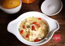 Illustration of how to make lean yuba soup 12