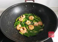 # Northeast# Fried garlic sprouts with shrimps illustration 7