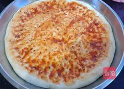 Illustration of how to make ham and vegetable pizza 2