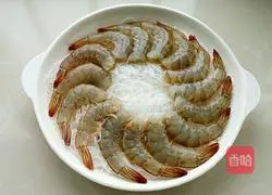 Steamed Garlic Vermicelli Illustration of how to make prawns 5