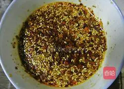 Illustration of the practice of red oil old hemp copying hand 3