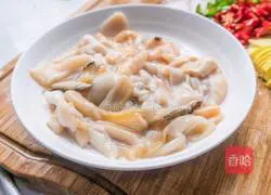 Illustration of how to make spicy river clam meat 4