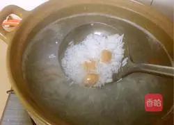 Illustration of how to make scallop and seafood porridge 4