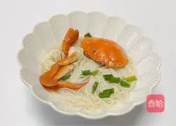 Illustration of how to make crab rice noodles 12