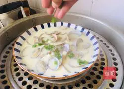 Illustration of how to make steamed clam eggs 5