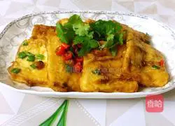 Illustration of how to make golden pot tofu 11