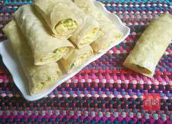 Illustration of how to make spring pancakes and rolled eggs 15