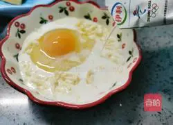 Milk cheese Illustration of making toast 3