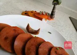 Illustration of sausage cake making 11