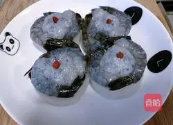 Illustration of how to make emerald white jade shrimp 12