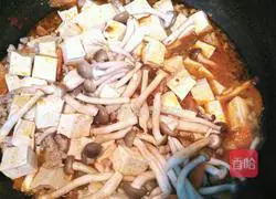 Crab Mushroom Braised Tofu (Improved Mapo Tofu) Recipe Illustration 9