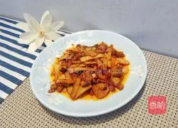 Illustration of Homemade King Oyster Mushroom Twice-cooked Pork 8