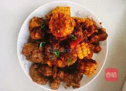 Illustration of how to cook corn, carrot and potato braised pork ribs 8