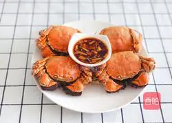 Illustration of steamed hairy crabs 5