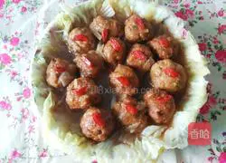 Illustration of braised meatballs 8