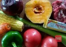 Illustration of how to make pasta (star noodles in vegetable stock) 3