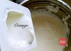 Illustration of making matcha yogurt mousse 8