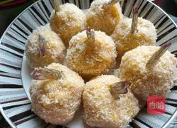 Illustration of how to make shrimp balls with anchovies 11