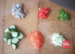 Illustration of how to make colorful mashed potatoes 5