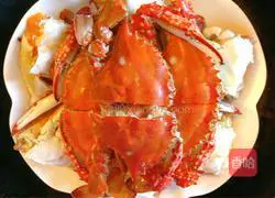 Illustration of how to make swimming crab with scallion oil 4