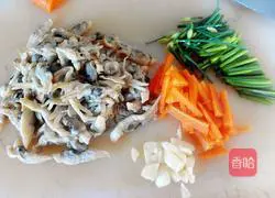 Fried Illustration of how to make razor clams 2