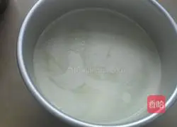 Illustration of how to make matcha jelly mousse 15