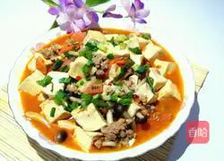 Crab Mushroom Braised Tofu (Improved Mapo Tofu) Recipe Illustration 11