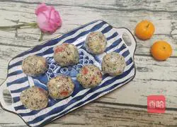 Illustration of how to make three-color quinoa dumplings 8